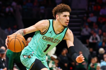 Ball drives to the basket during the first half of the game against the Milwaukee Bucks this month.