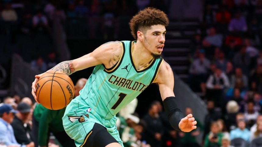 Ball drives to the basket during the first half of the game against the Milwaukee Bucks this month.