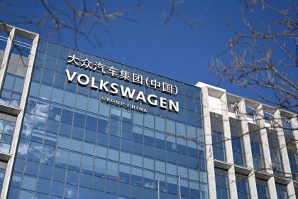 A Volkswagen building in Beijing, seen in November 2024