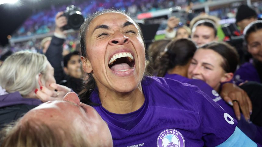 Marta and the Orlando Pride won their first NWSL championship in club history following a 1-0 win over the Washington Spirit.