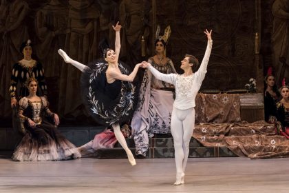 Vladimir Shklyarov (right), pictured during a Mariinsky Ballet performance of "Swan Lake" in 2015