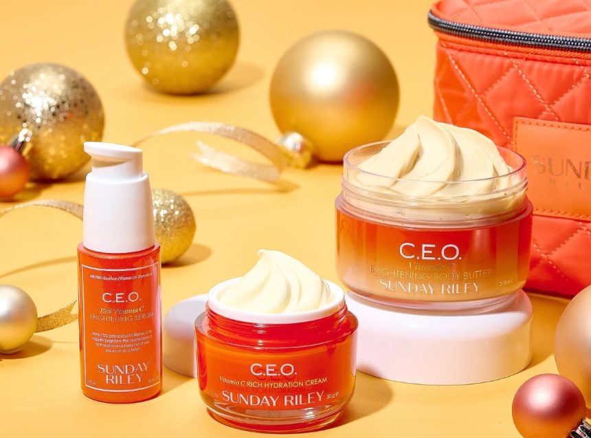 Shop Sunday Riley C.E.O Vitamin C Brightening Face & Body 3 Piece Collection