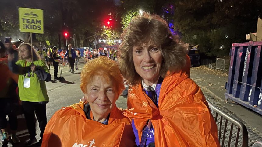 Judith Som, right, was the oldest woman to finish the New York City Marathon this year.