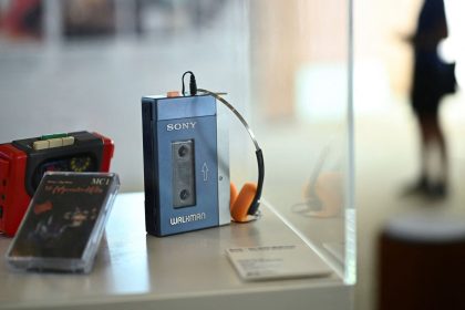 The first Walkman, TPS-L2 Walkman, from Sony, is displayed in an exhibition ahead of the International Radio Exhibition, IFA, an innovation and technology trade fair in consumer electronics and home appliances in Berlin, Germany, on September 5, 2024.