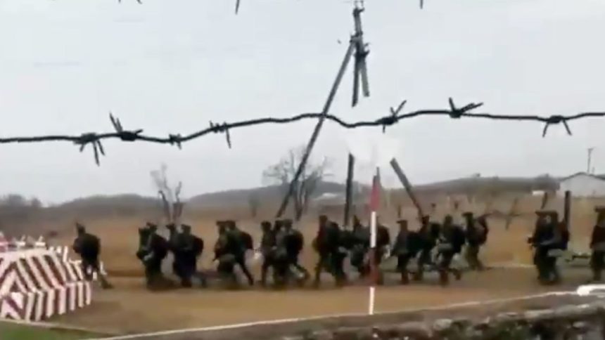 Footage circulated online on Oct 18, 2024 shows North Korean troops training in Russia.