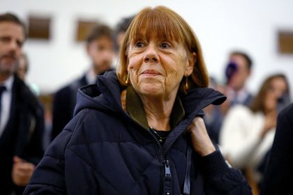 Gisèle Pelicot outside the courthouse in Avignon, France, where her ex-husband Dominique -- and 50 other men -- were on trial for rape.