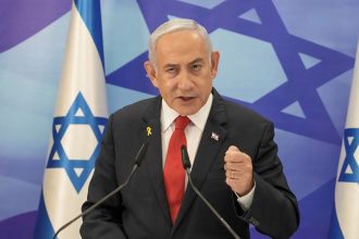 Israeli Prime Minister Benjamin Netanyahu speaks during a press conference in Jerusalem, December 9, 2024.