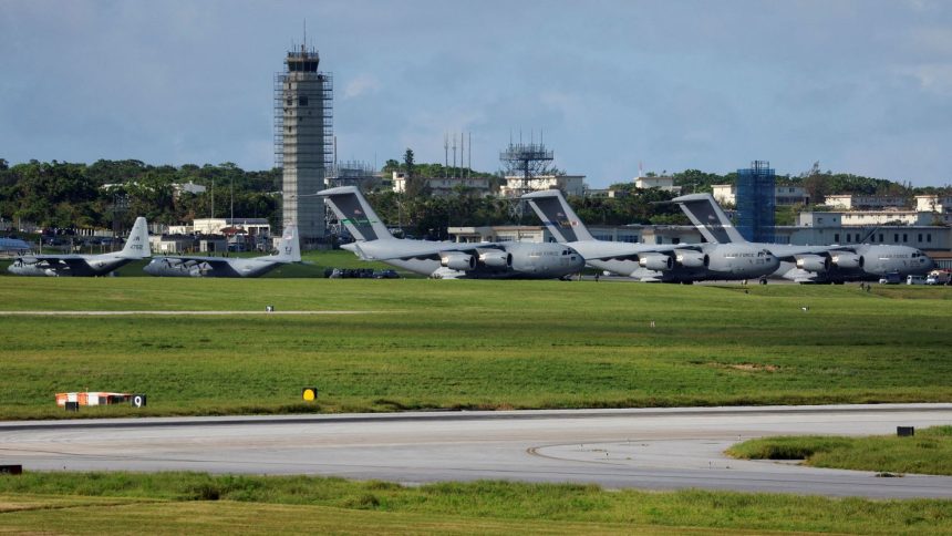 Kadena Air Base in Kadena, Okinawa, Japan, on August 24, 2023.