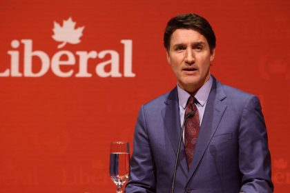 Canada's Prime Minister Justin Trudeau speaks at the Laurier Club holiday party in Gatineau, Quebec, Canada, December 16, 2024.