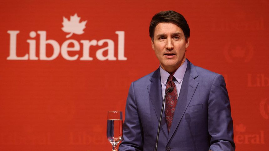 Canada's Prime Minister Justin Trudeau speaks at the Laurier Club holiday party in Gatineau, Quebec, Canada, December 16, 2024.