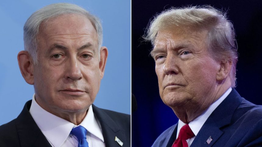 Israeli Prime Minister Benjamin Netanyahu and US President-elect Donald Trump.