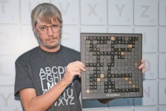 Nigel Richards at the World Scrabble Championship in London on October 28, 2018.