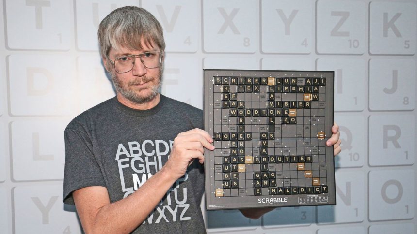 Nigel Richards at the World Scrabble Championship in London on October 28, 2018.