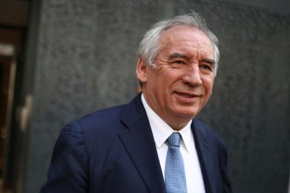 Francois Bayrou, 73, who was named as the new French prime minister on December 13, leaves a meeting earlier in the year.