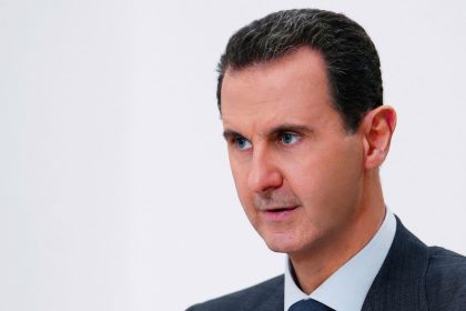 Former Syrian President Bashar Assad in Damascus, Syria in November 2019.