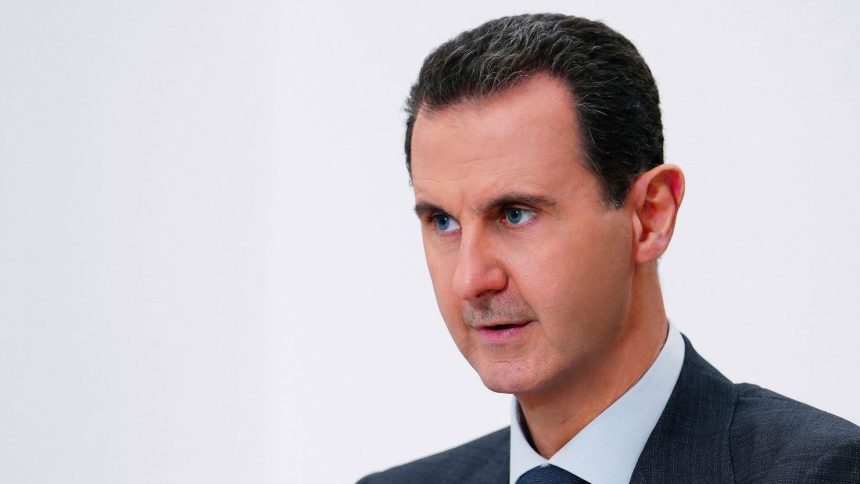 Former Syrian President Bashar Assad in Damascus, Syria in November 2019.