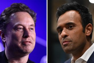 Elon Musk and Vivek Ramaswamy.