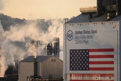 US Steel's Clairton Coke Works facility in Clairton, Pennsylvania, US, pictured on September 9, 2024