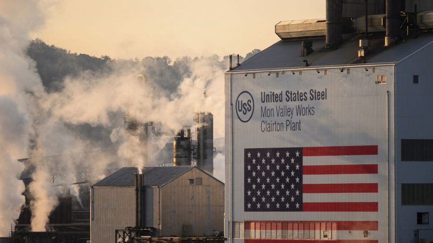 US Steel's Clairton Coke Works facility in Clairton, Pennsylvania, US, pictured on September 9, 2024