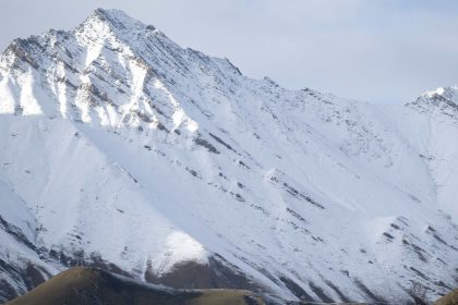 The Gudauri ski resort lies high up in the Caucasus Mountains, near Georgia's border with Russia.