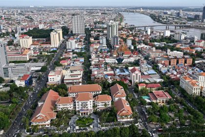 A general view of Phnom Penh, Cambodia, on November 20, 2024.