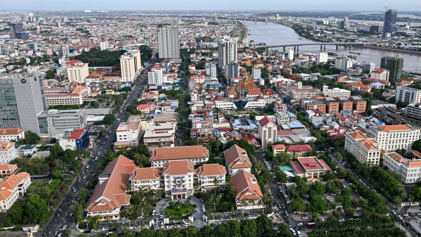 A general view of Phnom Penh, Cambodia, on November 20, 2024.