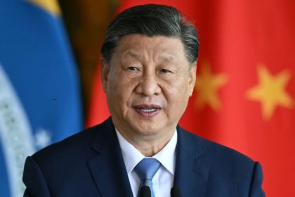 China's President Xi Jinping speaks in Brasilia on November 20, 2024.