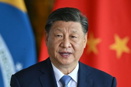 China's President Xi Jinping speaks as he and Brazil's President Luiz Inacio Lula da Silva give a joint statement to the press after a meeting at Alvorada Palace in Brasilia on November 20, 2024. China's President Xi Jinping is on a state visit to Brazil, fresh off a warm reception at summits of the G20 and APEC groups, both held under the cloud of Donald Trump's White House return. (Photo by EVARISTO SA / AFP) (Photo by EVARISTO SA/AFP via Getty Images)