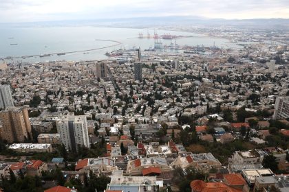 A view of the Israeli port city of Haifa on November 27, 2024.