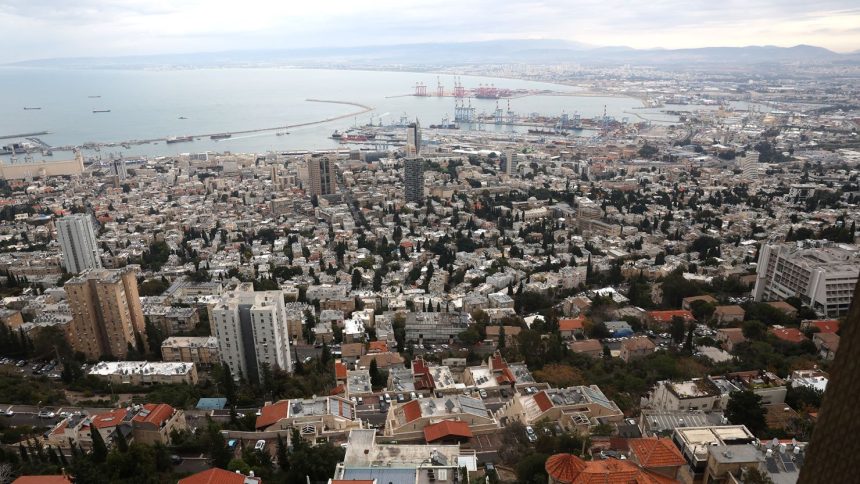 A view of the Israeli port city of Haifa on November 27, 2024.