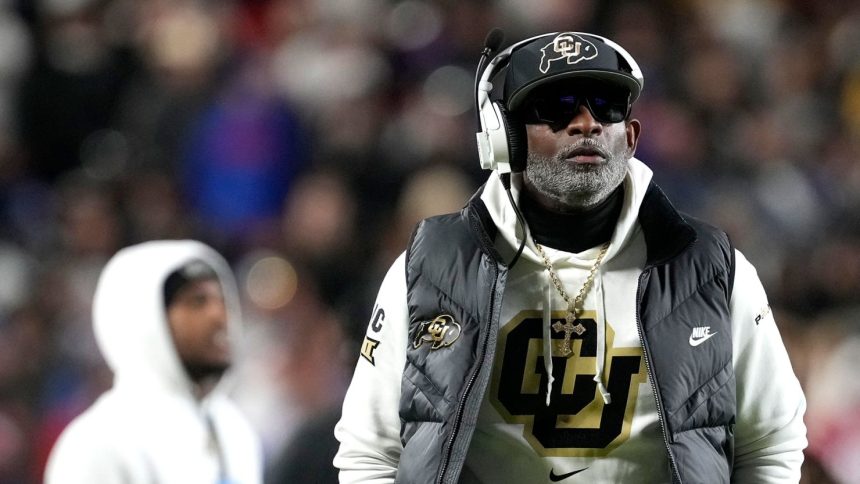 Head coach Deion Sanders led Colorado to a 9-3 record this season.