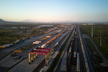 The Canadian Pacific Kansas City Intermodal Terminal in Mexico. Last year, Mexico surpassed China to become the top exporter of goods to the US. But that could change now that President-elect Donald Trump is threatening new across-the-board tariffs on Mexican goods.