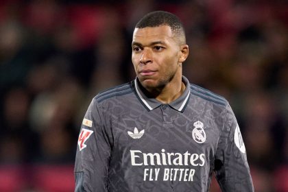 Kylian Mbappé during a match between Girona and Real Madrid on December 7.