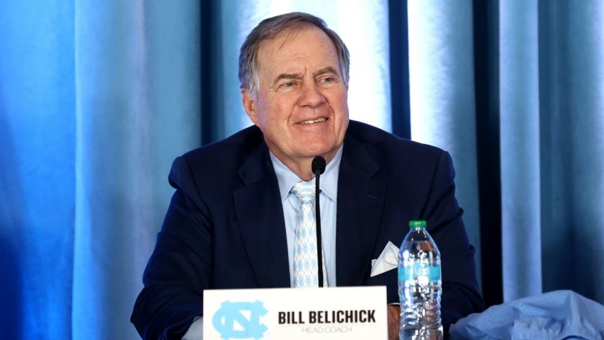 Bill Belichick was unveiled as the new head coach of the North Carolina Tar Heels on Thursday.