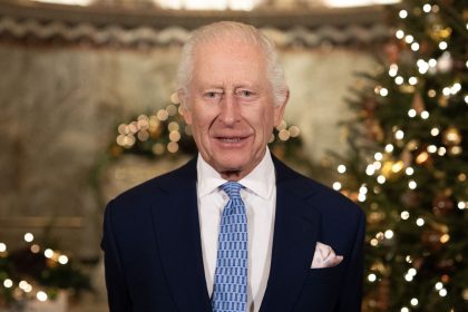 King Charles III recorded his Christmas message at the Fitzrovia Chapel in central London on December 11.