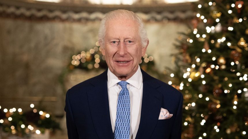 King Charles III recorded his Christmas message at the Fitzrovia Chapel in central London on December 11.