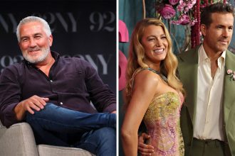 Paul Hollywood, Blake Lively and Ryan Reynolds.