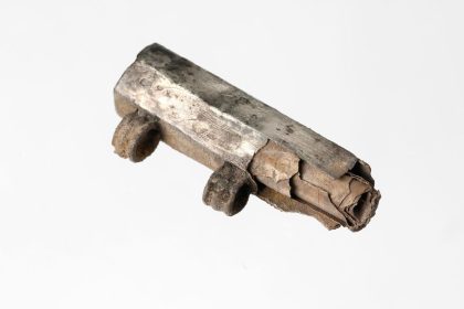 The amulet was discovered on the site of the Roman city of Nida, close to modern-day Frankfurt.