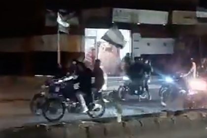 A still from a video appears to show Syrian rebels entering Damascus, Syria, early Sunday, December 8, local time.