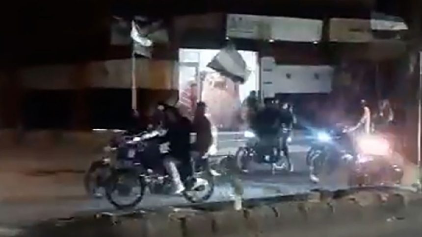 A still from a video appears to show Syrian rebels entering Damascus, Syria, early Sunday, December 8, local time.