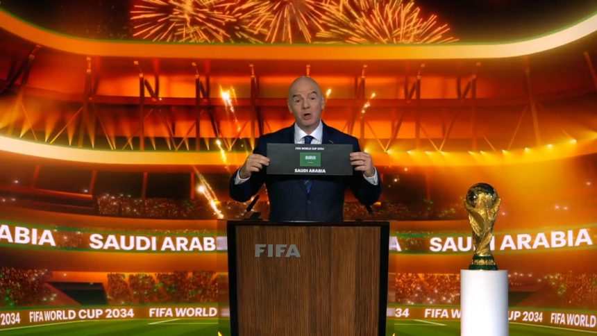 Saudi Arabia has officially been announced as the host nation of the 2034 World Cup.