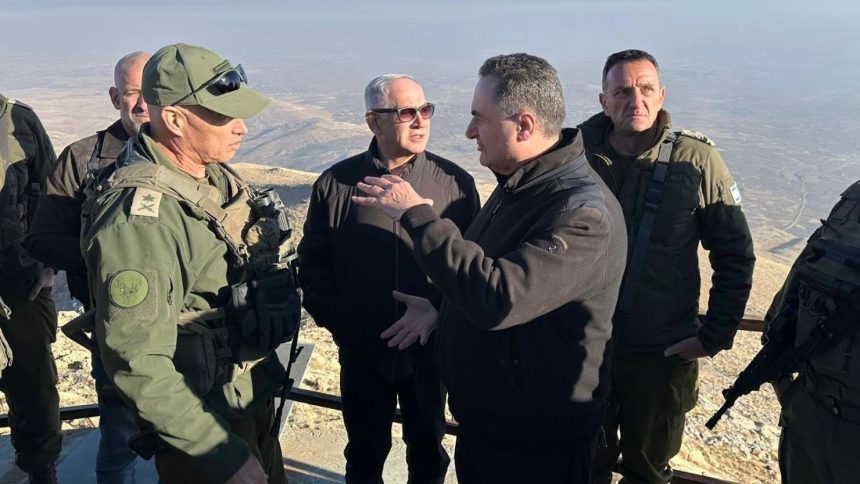 Israeli Prime Minister Benjamin Netanyahu on Tuesday traveled to Mount Hermon in southern Syria.