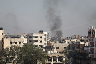 A general view of the buildings destroyed after Israeli attacks in the Shuja'iyya neighborhood of Gaza City, Gaza on January 2, 2025.