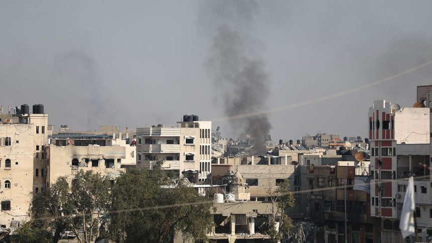 A general view of the buildings destroyed after Israeli attacks in the Shuja'iyya neighborhood of Gaza City, Gaza on January 2, 2025.