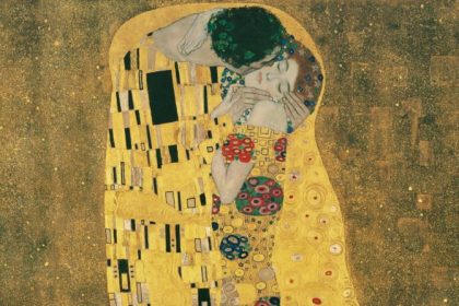 "The Kiss" by Gustav Klimt (1908) "The Kiss" is notable for its heavy use of gold foil. It was produced at the height of Klimt's so-called "Golden Period," and is one of the world's most famous paintings. Scroll through the gallery to view nine more artworks that inspire romance.