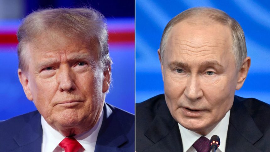 US President-elect Donald Trump and Russian President Vladimir Putin