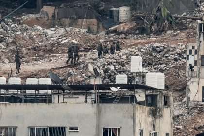 Israeli troops in Jenin, in the Israeli-occupied West Bank, on February 3.