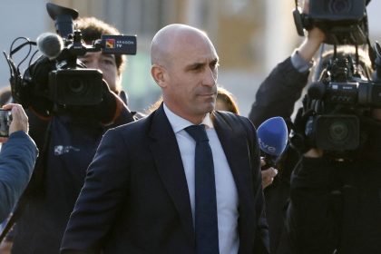 Luis Rubiales enters court in Madrid, Spain on Tuesday.