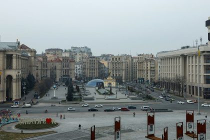 Independence Square in the Ukrainian capital of Kyiv on Friday.