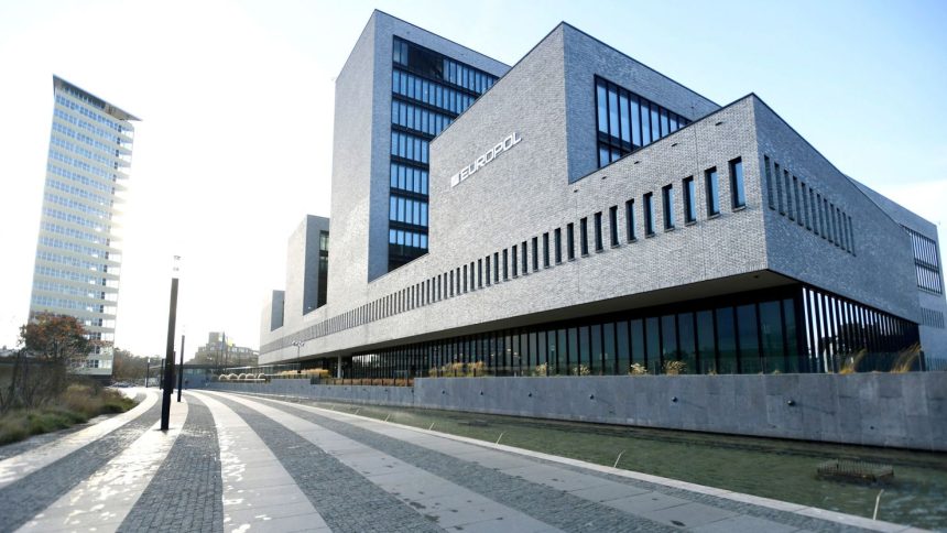 Europol's headquarters in The Hague, Netherlands.